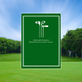 Invitation d'anniversaire 60 ans thème golf classi