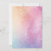 Invitation d'anniversaire 67 Léopard Arc-en-ciel C (Dos)