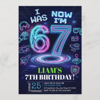 Invitation d'anniversaire 6 7 Meme tendance Six Se