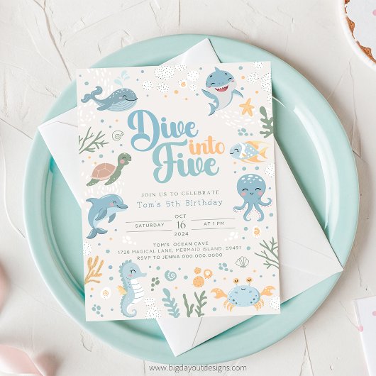 Invitation d'anniversaire 6 ans sur le thème de l'