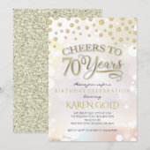Invitation d'anniversaire 70 ans (Devant / Derrière)