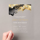Invitation d'anniversaire 70 ans écriture minimali (In situ (ordinateur de poche))