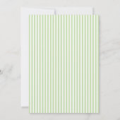 Invitation d'anniversaire 70 ans Minimaliste Vert  (Dos)