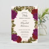 Invitation d'anniversaire 78 ans avec une bordure (Debout devant)