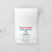 Invitation d'anniversaire 7 ans avec photo (Intérieur)