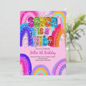 Invitation d'anniversaire 7 est une ambiance (Debout devant)