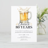 Invitation d'anniversaire 80 ans à Cheers (Debout devant)