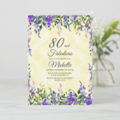 Invitation d'anniversaire 80 ans et Fabuleuse Lava (Debout devant)