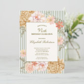 Invitation d'anniversaire 91 ans aux couleurs auto (Debout devant)
