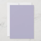 Invitation d'anniversaire 95 ans Fleurs violettes (Dos)