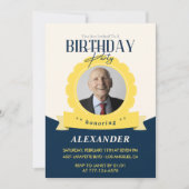 Invitation d'anniversaire 97 ans Chic Moderne  (Devant)