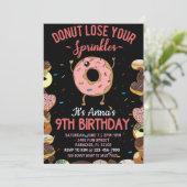 Invitation d'anniversaire 9 ans pour filles Ne per (Debout devant)
