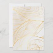 Invitation d'anniversaire à bordure dorée (Dos)