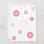 Invitation d'anniversaire à deux bonbons Donut 2e  (Dos)