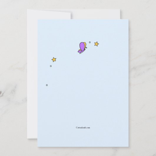 Invitation d'anniversaire à deux chiffres (Dos)