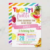 Invitation d'anniversaire à deux tii Frutti (Devant / Derrière)