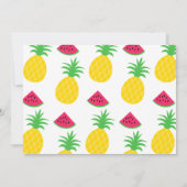 Invitation d'anniversaire à deux tti coloré (Dos)