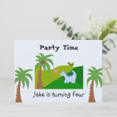 Invitation d'anniversaire à Dino Terre (Debout devant)