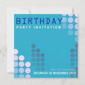Invitation d'anniversaire à Electro House (Devant)