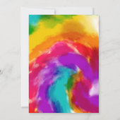 Invitation d'anniversaire à la Cravate-teinture co (Dos)