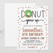 Invitation d'anniversaire à la croissance du beign (Devant / Derrière)