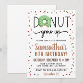 Invitation d'anniversaire à la croissance du beign (Devant / Derrière)