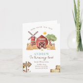 Invitation d'anniversaire à la ferme, Invitation d (Devant)