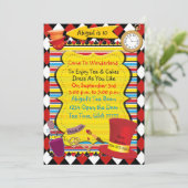 Invitation d'anniversaire à la fête du thé Wonderl (Debout devant)