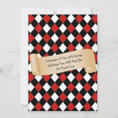 Invitation d'anniversaire à la fête du thé Wonderl (Dos)