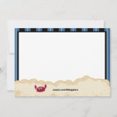 Invitation d'anniversaire à la fête du trésor de P (Dos)