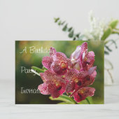 Invitation d'anniversaire à la grappe tropicale d' (Debout devant)