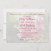 Invitation d'anniversaire à la grappe tropicale d' (Dos)