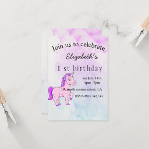 invitation d'anniversaire à la magie violette de l