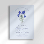 Invitation d'anniversaire à la myrtille douce Berr