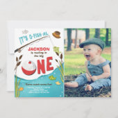 Invitation d'anniversaire à la pêche du poisson-al (Devant)