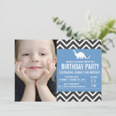 Invitation d'anniversaire à la photo d'Animal Chev (Debout devant)