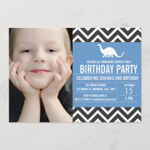 Invitation d'anniversaire à la photo d'Animal Chev