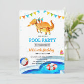 Invitation d'anniversaire à la piscine plage du dr (Debout devant)