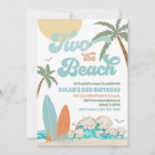 Invitation d'anniversaire à la plage (Devant)