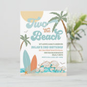 Invitation d'anniversaire à la plage (Debout devant)