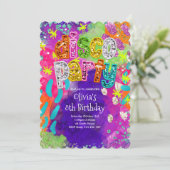 Invitation d'anniversaire à la soirée disco (Debout devant)