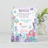 Invitation d'anniversaire à l'aquarelle pastel Sir (Debout devant)