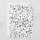 Invitation d'anniversaire à motif dalmate | Fête n (Dos)
