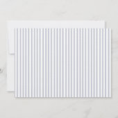 Invitation d'anniversaire à rayures grises et ancr (Dos)