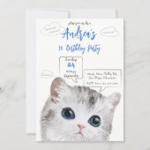 Invitation d'anniversaire à thème - Anniversaire d (Devant)