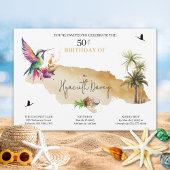 Invitation d'anniversaire à thème jamaïcain