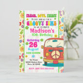 Invitation d'anniversaire à thème les années 70 su (Debout devant)