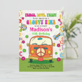 Invitation d'anniversaire à thème les années 70 su (Debout devant)