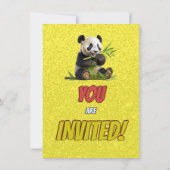 Invitation d'anniversaire à thème ours en peluche  (Dos)