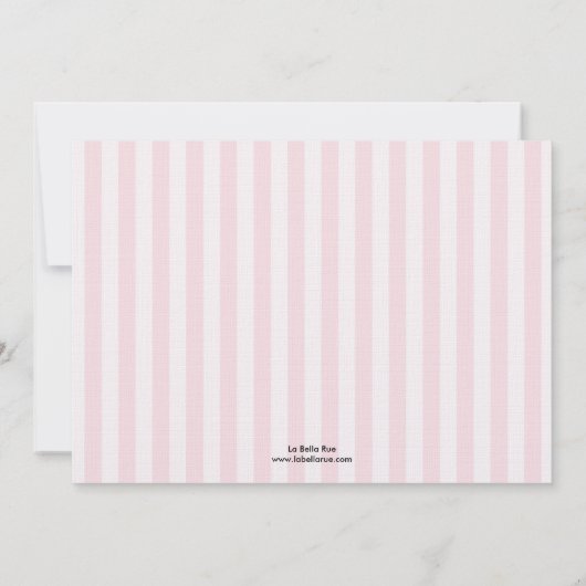 Invitation d'anniversaire à thème Paris (Dos)